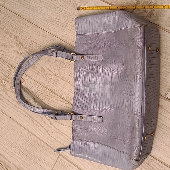 Brahmin Baby BlueGray Textured Tote In EUC! - Picture 2 of 9